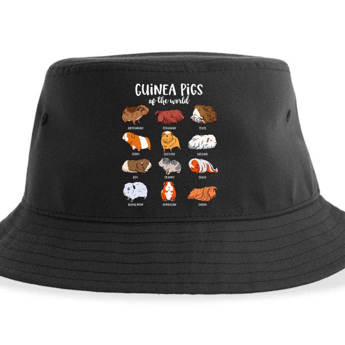 Cartoon Guinea Pigs Types Of Guinea Pigs Sustainable Bucket Hat