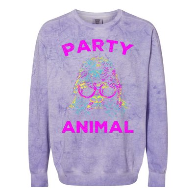 Cute Gorilla Party Animal Lover Colorful Monkey Colorblast Crewneck Sweatshirt