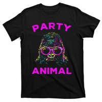 Cute Gorilla Party Animal Lover Colorful Monkey T-Shirt