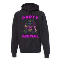 Cute Gorilla Party Animal Lover Colorful Monkey Premium Hoodie