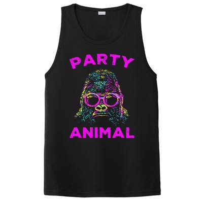 Cute Gorilla Party Animal Lover Colorful Monkey PosiCharge Competitor Tank