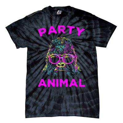 Cute Gorilla Party Animal Lover Colorful Monkey Tie-Dye T-Shirt