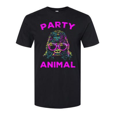 Cute Gorilla Party Animal Lover Colorful Monkey Softstyle® CVC T-Shirt