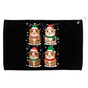 Cute Guinea Pigs Family Matching Christmas Gift Grommeted Golf Towel