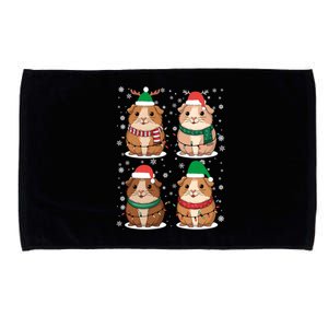 Cute Guinea Pigs Family Matching Christmas Gift Microfiber Hand Towel