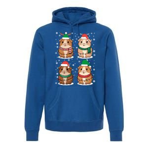 Cute Guinea Pigs Family Matching Christmas Gift Premium Hoodie