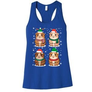 Cute Guinea Pigs Family Matching Christmas Gift Women's Racerback Tank