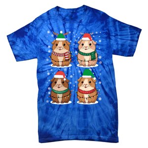 Cute Guinea Pigs Family Matching Christmas Gift Tie-Dye T-Shirt