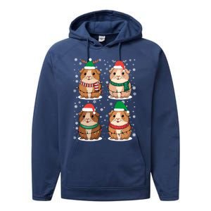 Cute Guinea Pigs Family Matching Christmas Gift Performance Fleece Hoodie