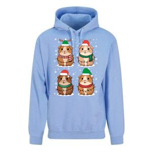 Cute Guinea Pigs Family Matching Christmas Gift Unisex Surf Hoodie