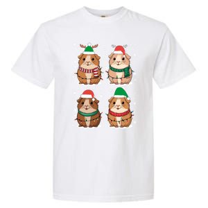 Cute Guinea Pigs Family Matching Christmas Gift Garment-Dyed Heavyweight T-Shirt