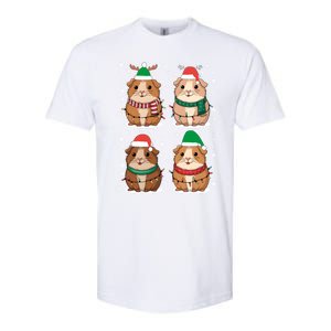 Cute Guinea Pigs Family Matching Christmas Gift Softstyle CVC T-Shirt