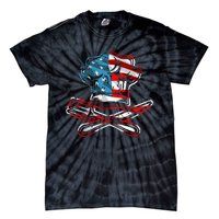 Culinary Gangster Pastry Chef Cooking Culinary USA Flag Tie-Dye T-Shirt