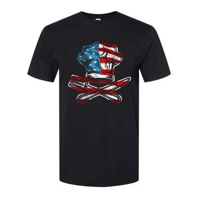 Culinary Gangster Pastry Chef Cooking Culinary USA Flag Softstyle CVC T-Shirt