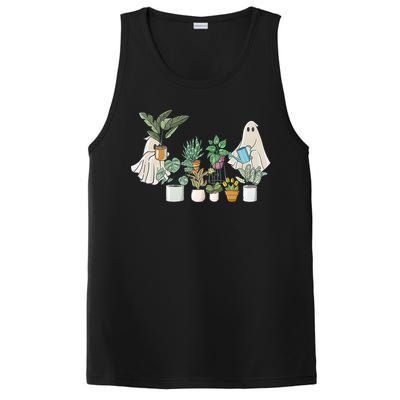 Cute Ghost Plant Lady Ghost Halloween PosiCharge Competitor Tank