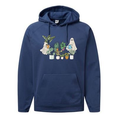 Cute Ghost Plant Lady Ghost Halloween Performance Fleece Hoodie