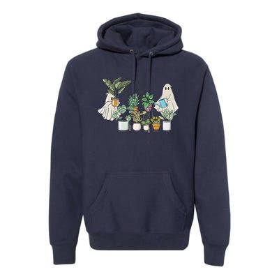 Cute Ghost Plant Lady Ghost Halloween Premium Hoodie