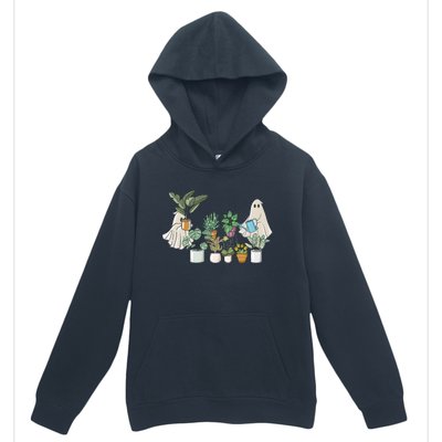 Cute Ghost Plant Lady Ghost Halloween Urban Pullover Hoodie