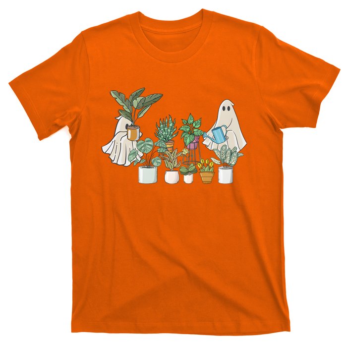 Cute Ghost Plant Lady Ghost Halloween T-Shirt