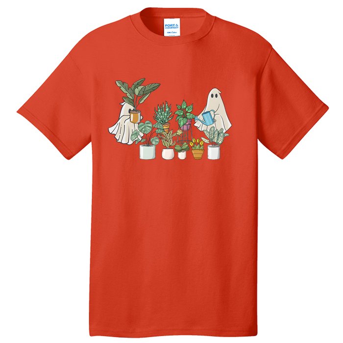 Cute Ghost Plant Lady Ghost Halloween Tall T-Shirt