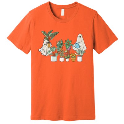 Cute Ghost Plant Lady Ghost Halloween Premium T-Shirt