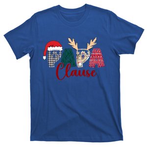 Christmas Grandma Papa Clause And Papa Claus Funny Gift T-Shirt