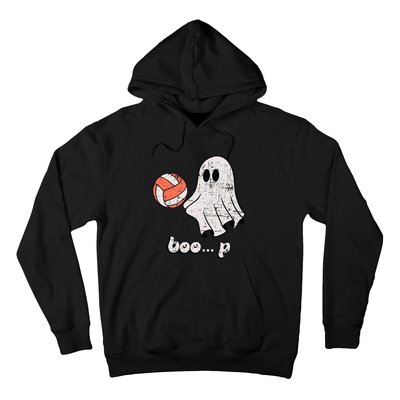 Cute Ghost Playing Volleyball Sport Player Halloween Costume Hoodie