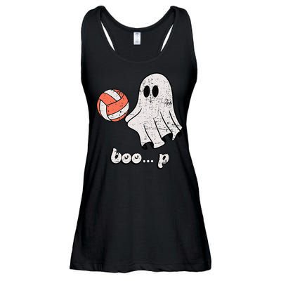 Cute Ghost Playing Volleyball Sport Player Halloween Costume Ladies Essential Flowy Tank