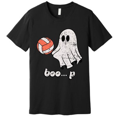 Cute Ghost Playing Volleyball Sport Player Halloween Costume Premium T-Shirt