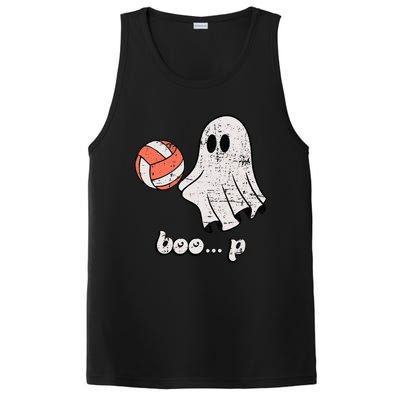 Cute Ghost Playing Volleyball Sport Player Halloween Costume PosiCharge Competitor Tank