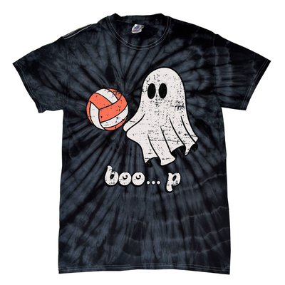 Cute Ghost Playing Volleyball Sport Player Halloween Costume Tie-Dye T-Shirt