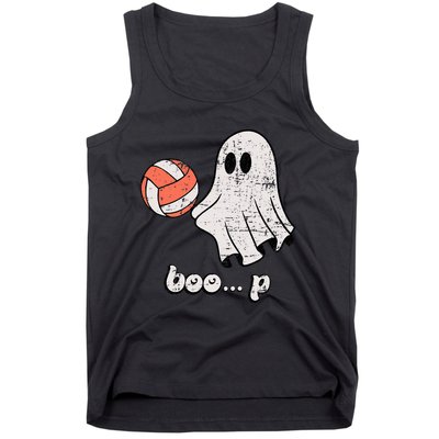 Cute Ghost Playing Volleyball Sport Player Halloween Costume Tank Top