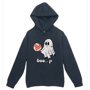 Cute Ghost Playing Volleyball Sport Player Halloween Costume Urban Pullover Hoodie