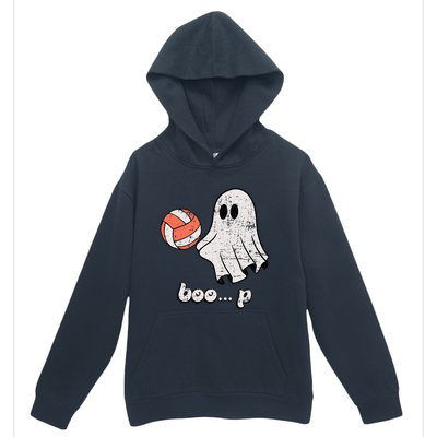 Cute Ghost Playing Volleyball Sport Player Halloween Costume Urban Pullover Hoodie