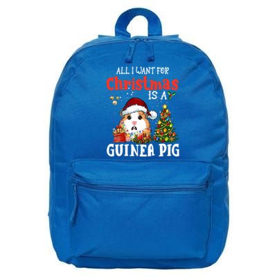 Cute Guinea Pig Christmas All I Want For Xmas Guinea Gift Great Gift 16 in Basic Backpack