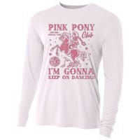 Cute Girl Pony Club Im Gonna Keep On Dancing Cooling Performance Long Sleeve Crew