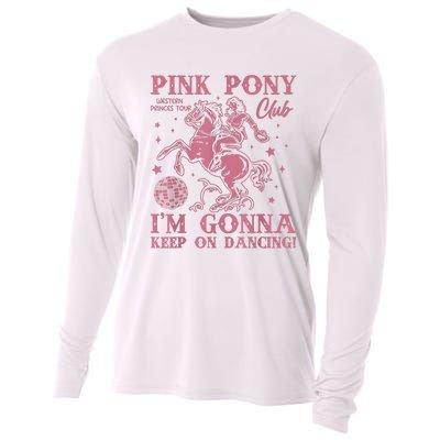 Cute Girl Pony Club Im Gonna Keep On Dancing Cooling Performance Long Sleeve Crew