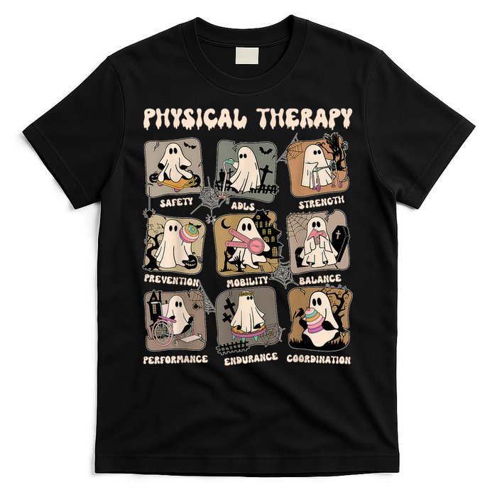 Cute Ghost Physical Therapy PT Physical Therapist Halloween T-Shirt