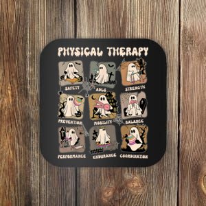 Cute Ghost Physical Therapy PT Physical Therapist Halloween Coaster