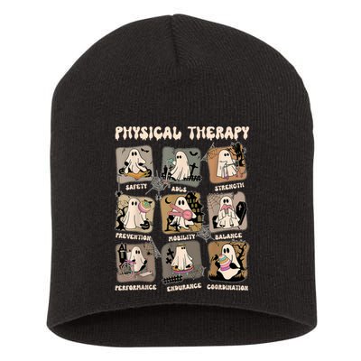 Cute Ghost Physical Therapy PT Physical Therapist Halloween Short Acrylic Beanie