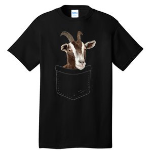 Cool Goat Pocket Goat Whisperer Farm Animal Tall T-Shirt