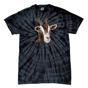 Cool Goat Pocket Goat Whisperer Farm Animal Tie-Dye T-Shirt