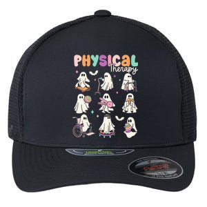 Cute Ghost Physical Therapy PT Physical Therapist Halloween Flexfit Unipanel Trucker Cap