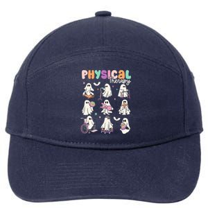 Cute Ghost Physical Therapy PT Physical Therapist Halloween 7-Panel Snapback Hat