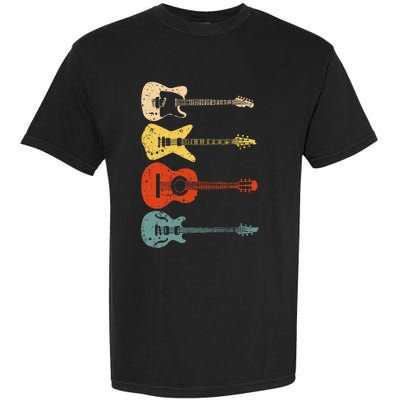 Cool Guitar Players Art Vintage Acoustic Guitarist Garment-Dyed Heavyweight T-Shirt