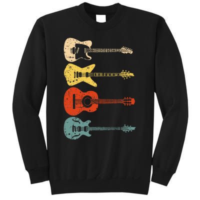 Cool Guitar Players Art Vintage Acoustic Guitarist Sweatshirt