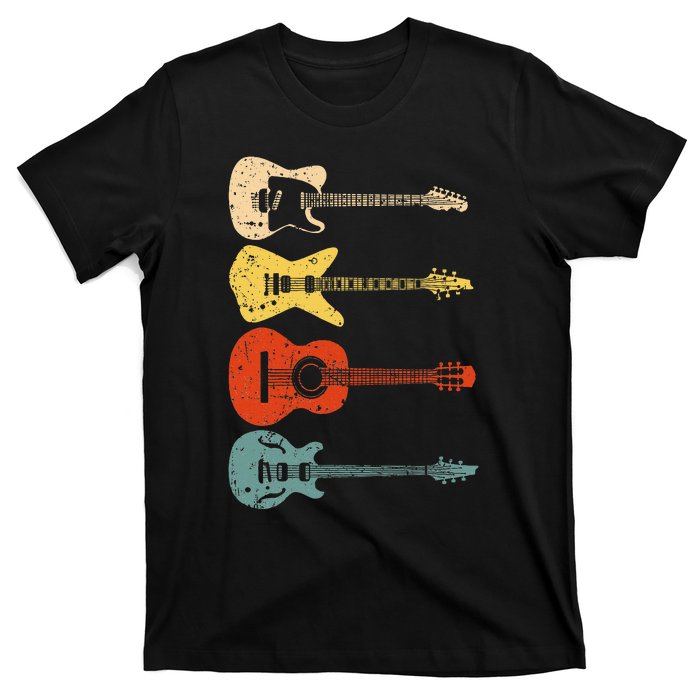 Cool Guitar Players Art Vintage Acoustic Guitarist T-Shirt