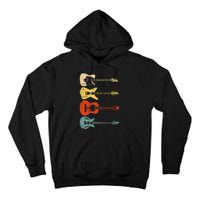 Cool Guitar Players Art Vintage Acoustic Guitarist Tall Hoodie