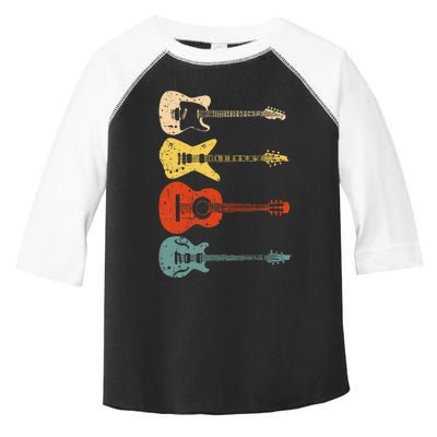 Cool Guitar Players Art Vintage Acoustic Guitarist Toddler Fine Jersey T-Shirt