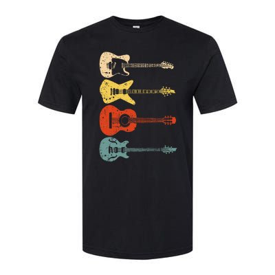 Cool Guitar Players Art Vintage Acoustic Guitarist Softstyle CVC T-Shirt